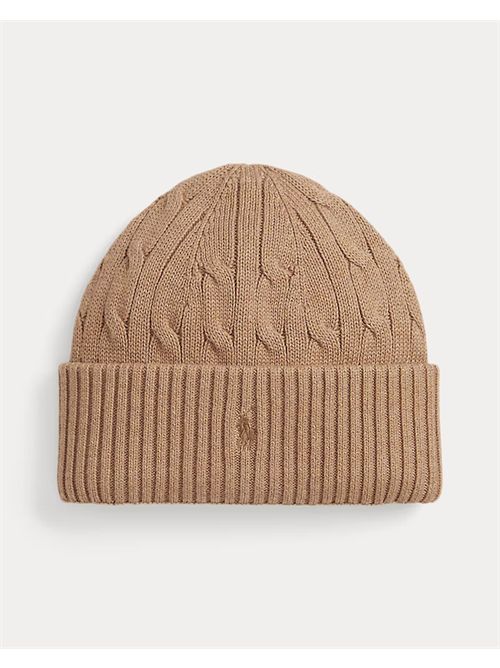 Cappello cammello trecce RALPH LAUREN | 323980663008CAMMELLO